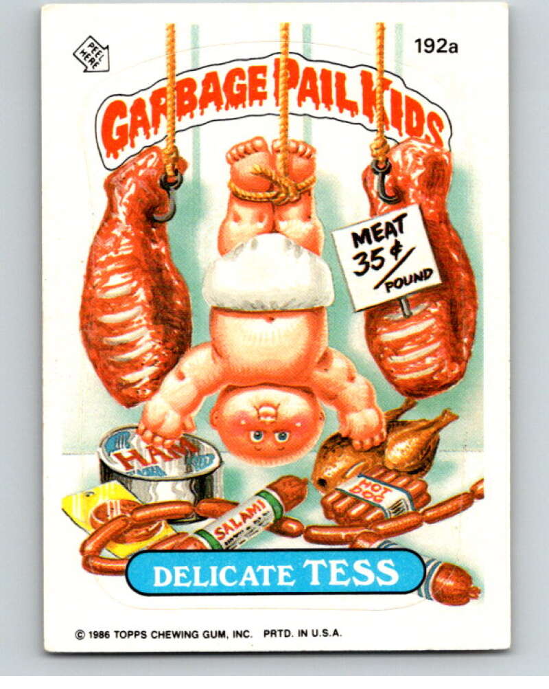 1986 Topps Garbage Pail Kids Series 5 #192A Delicate Tess V73210 Image 1