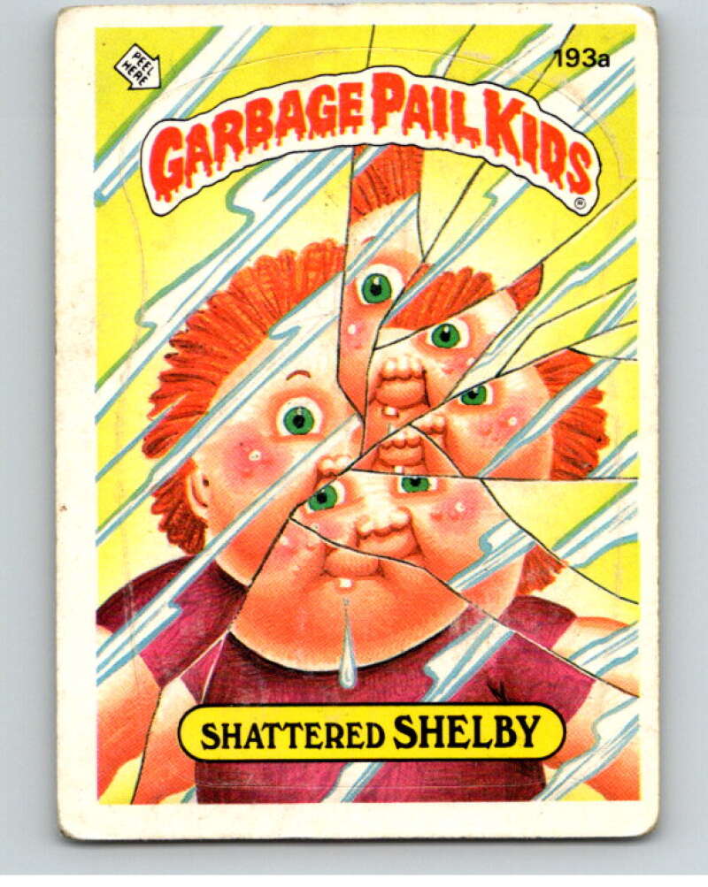 1986 Topps Garbage Pail Kids Series 5 #193A Shattered Shelby V73212 Image 1