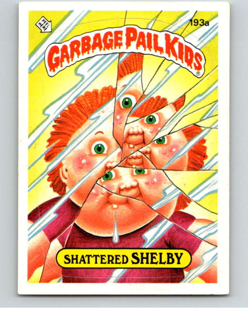 1986 Topps Garbage Pail Kids Series 5 #193A Shattered Shelby V73213 Image 1