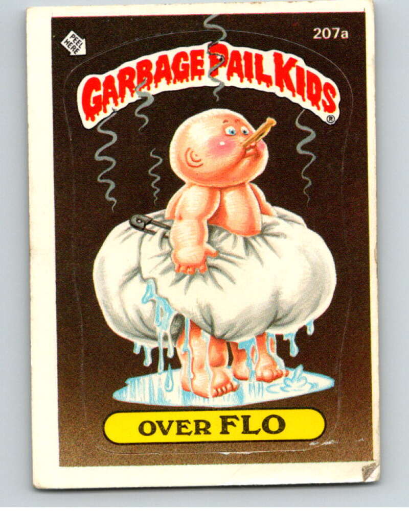 1986 Topps Garbage Pail Kids Series 6 #207A Over Flo V73249 Image 1