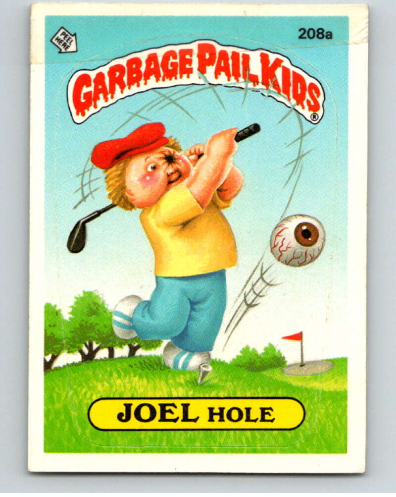1986 Topps Garbage Pail Kids Series 6 #208A Joel Hole V73251 Image 1