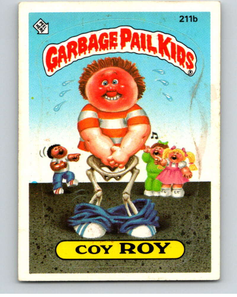 1986 Topps Garbage Pail Kids Series 6 #211B Coy Roy V73259 Image 1
