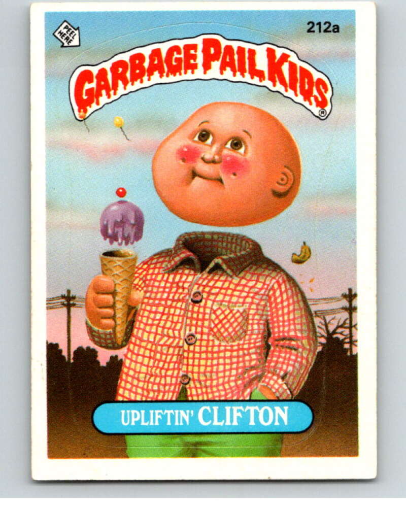 1986 Topps Garbage Pail Kids Series 6 #212A Upliftin' Clifton V73260 Image 1