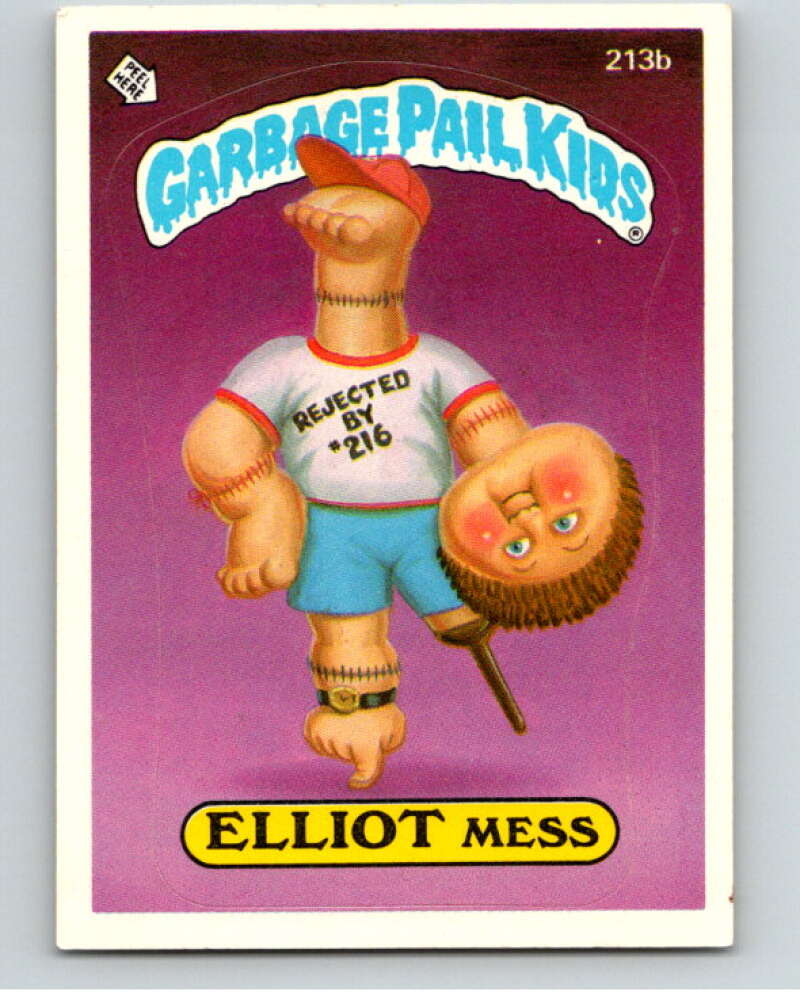 1986 Topps Garbage Pail Kids Series 6 #213B Elliot Mess V73264 Image 1