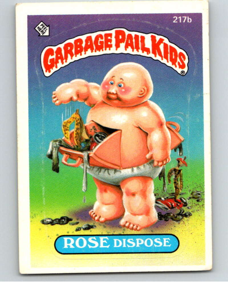 1986 Topps Garbage Pail Kids Series 6 #217B Rose Dispose V73274 Image 1