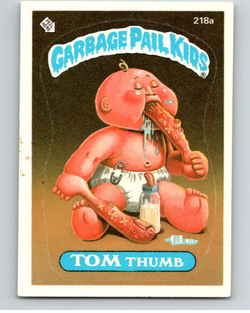 1986 Topps Garbage Pail Kids Series 6 #218A Tom Thumb V73275 Image 1