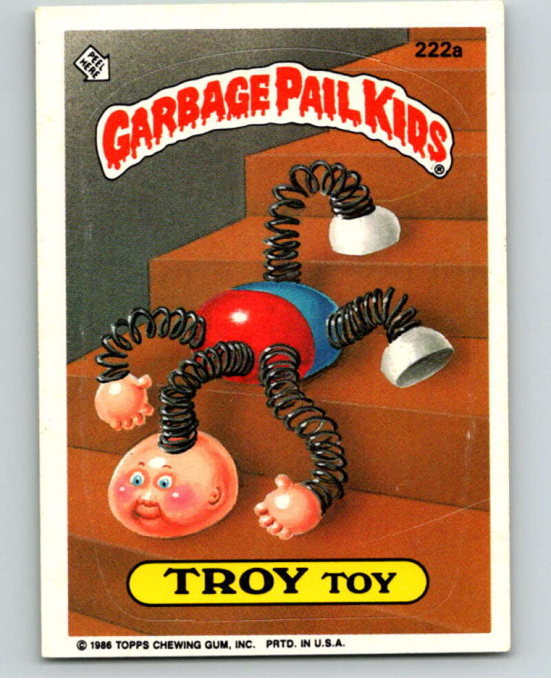 1986 Topps Garbage Pail Kids Series 6 #222A Troy Toy V73283 Image 1