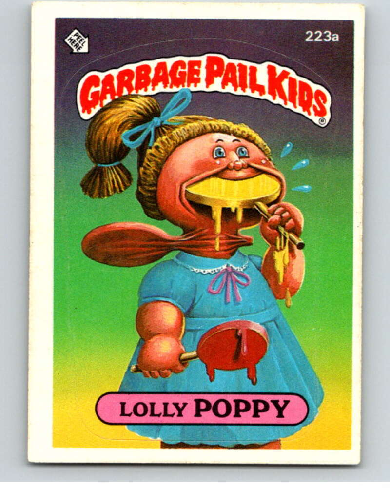 1986 Topps Garbage Pail Kids Series 6 #223A Lolly Poppy V73285 Image 1
