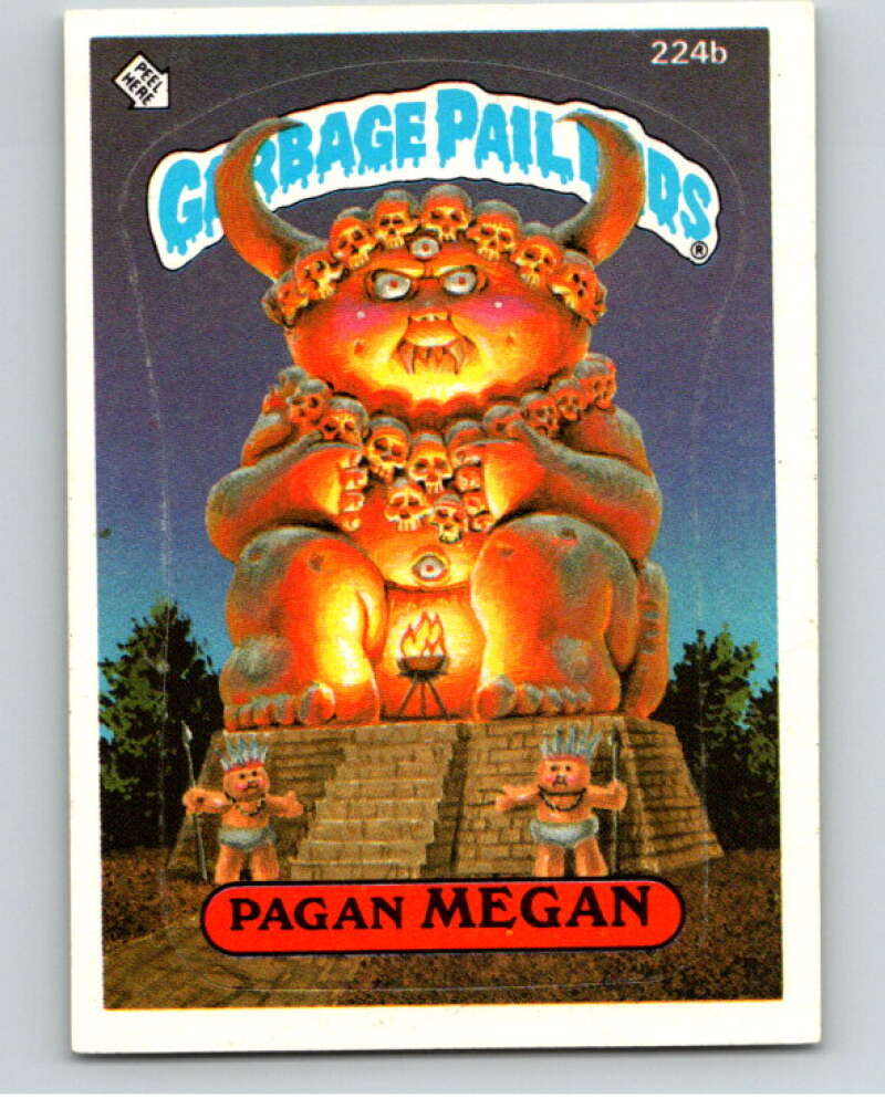 1986 Topps Garbage Pail Kids Series 6 #224B Pagan Megan V73288 Image 1