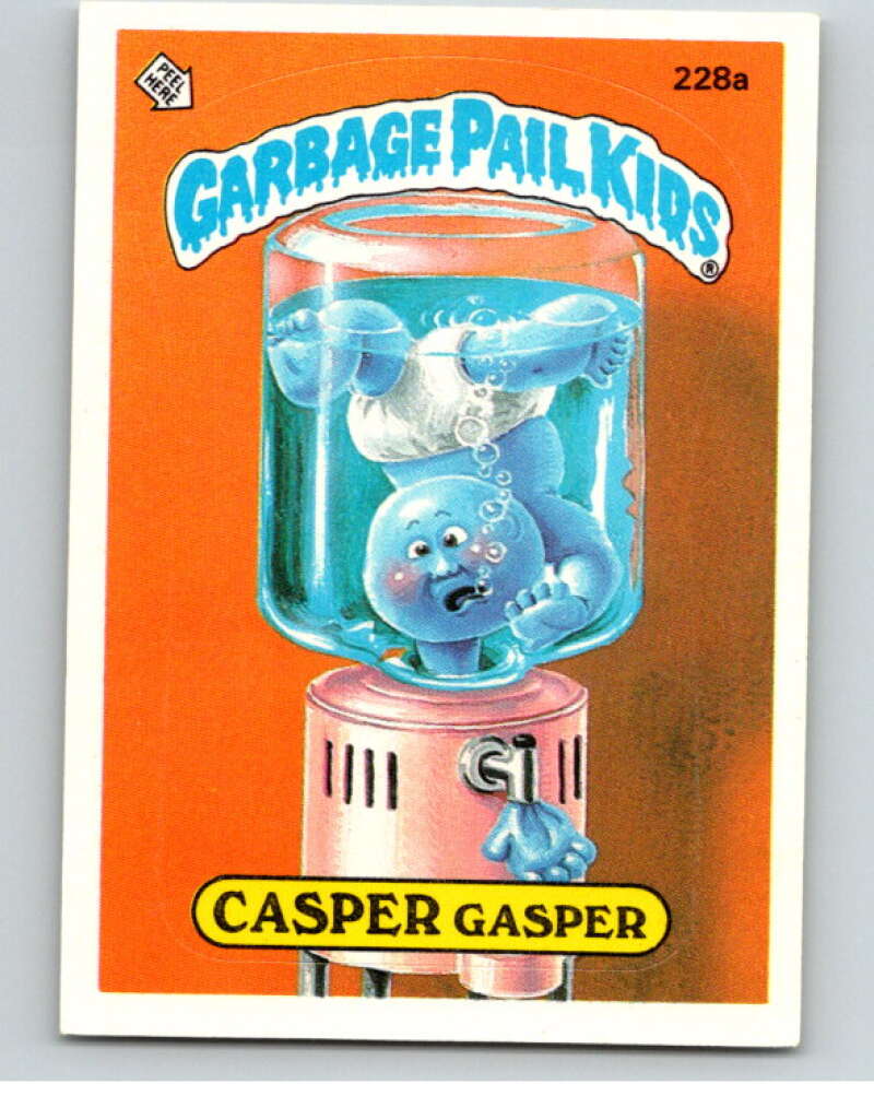 1986 Topps Garbage Pail Kids Series 6 #228A Casper Gasper V73296 Image 1