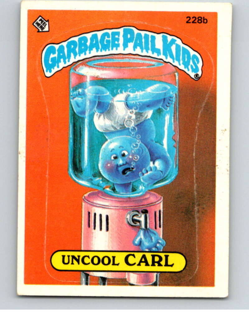 1986 Topps Garbage Pail Kids Series 6 #228B Uncool Carl V73298 Image 1