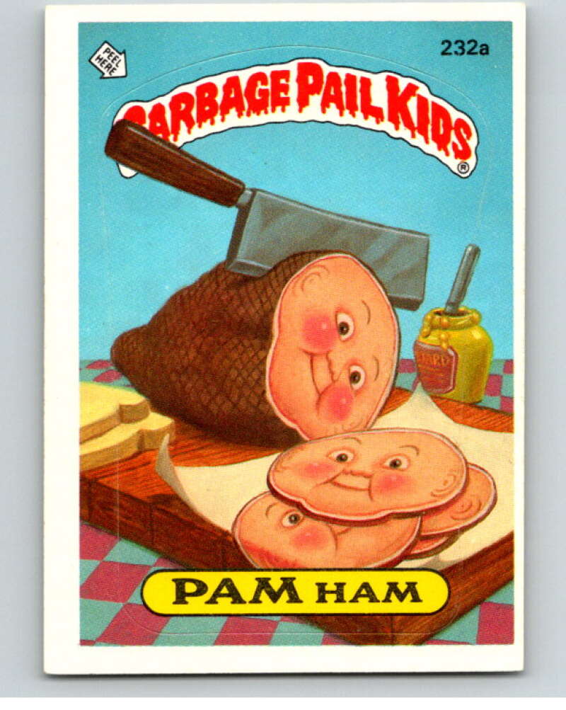 1986 Topps Garbage Pail Kids Series 6 #232A Pam Ham V73305 Image 1