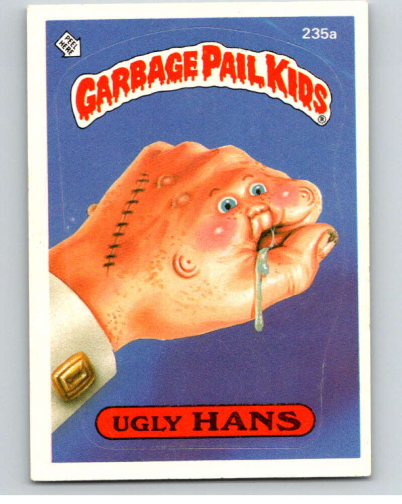 1986 Topps Garbage Pail Kids Series 6 #235A Ugly Hans V73312 Image 1
