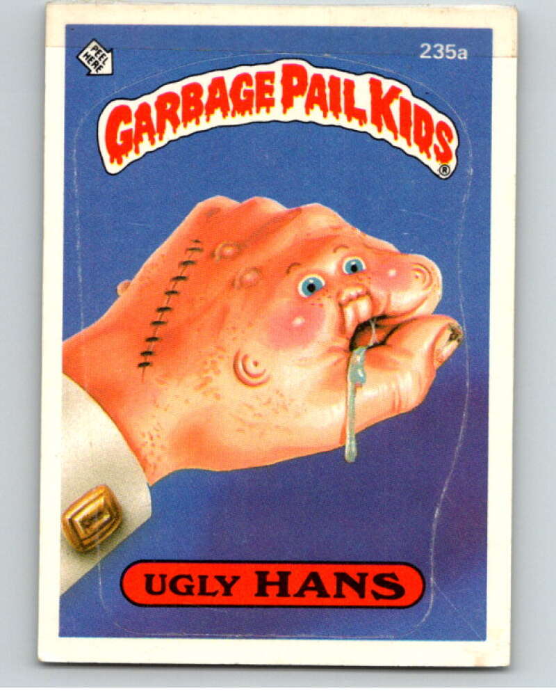 1986 Topps Garbage Pail Kids Series 6 #235A Ugly Hans V73313 Image 1