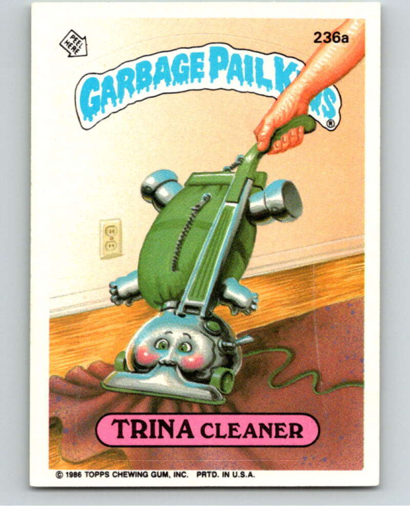 1986 Topps Garbage Pail Kids Series 6 #236A Trina Cleaner V73315 Image 1
