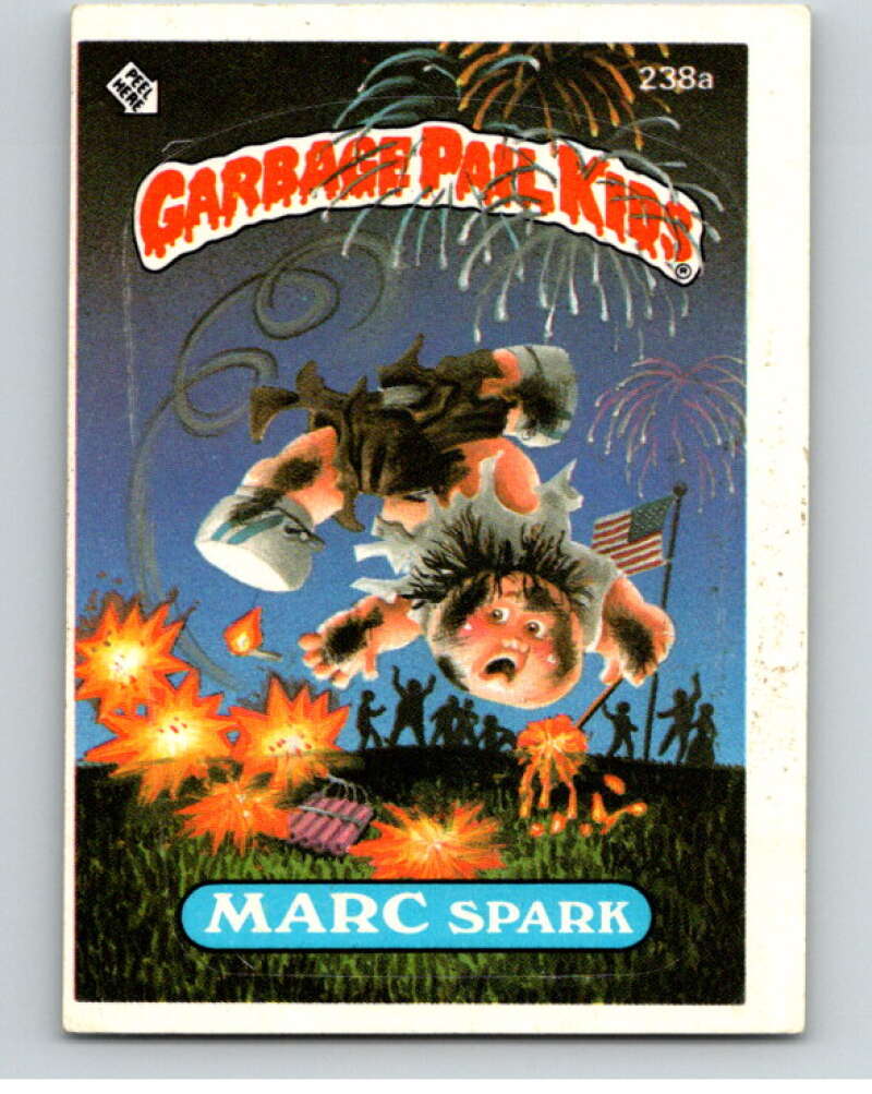 1986 Topps Garbage Pail Kids Series 6 #238A Marc Spark V73319 Image 1