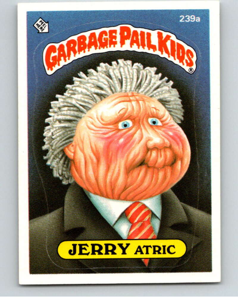 1986 Topps Garbage Pail Kids Series 6 #239A Jerry Atric V73321 Image 1