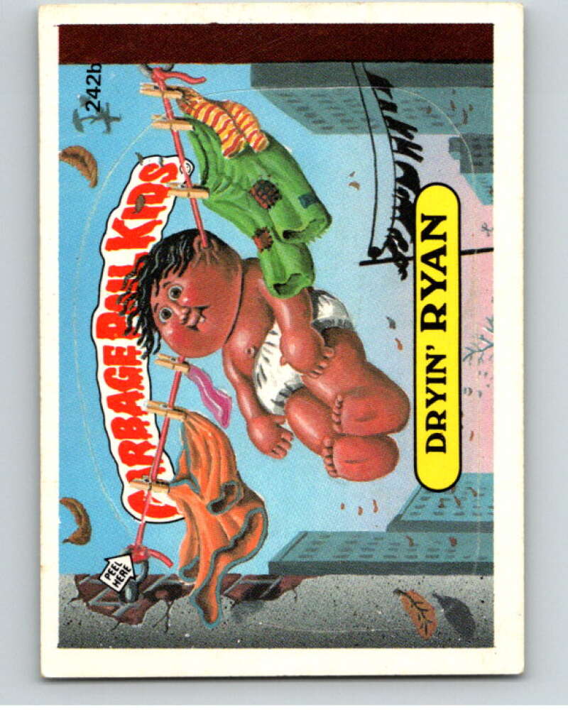 1986 Topps Garbage Pail Kids Series 6 #242B Dryin' Ryan V73328 Image 1