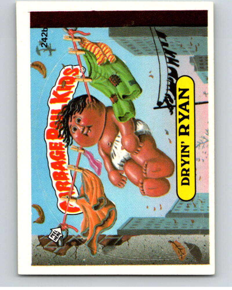 1986 Topps Garbage Pail Kids Series 6 #242B Dryin' Ryan V73329 Image 1