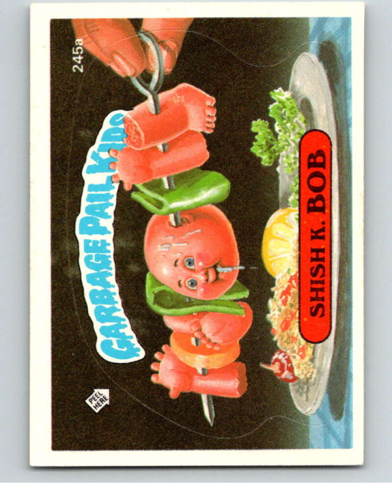 1986 Topps Garbage Pail Kids Series 6 #245A Shish K. Bob V73336 Image 1
