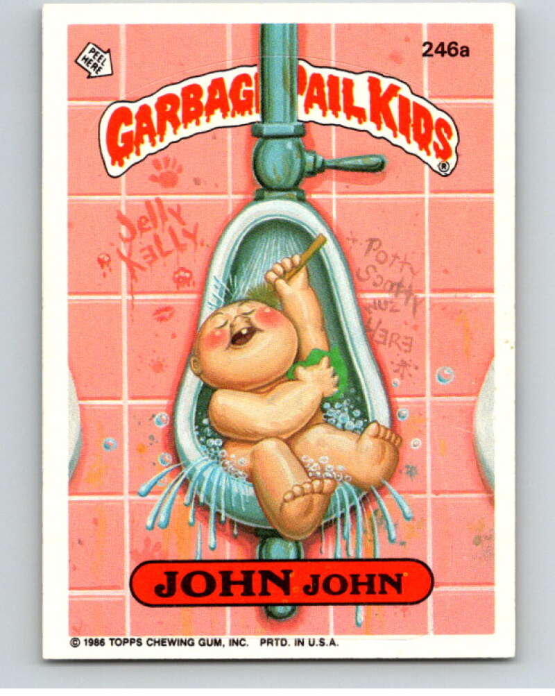 1986 Topps Garbage Pail Kids Series 6 #246A John John V73338 Image 1