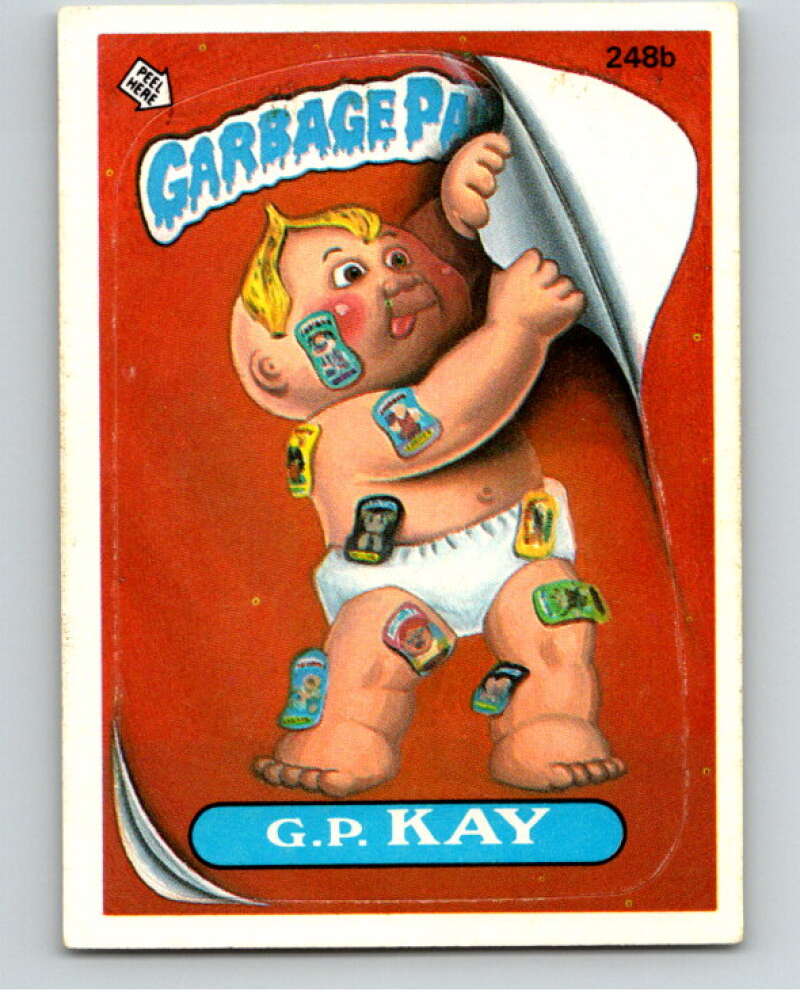 1986 Topps Garbage Pail Kids Series 6 #248B G.P. Kay V73343 Image 1