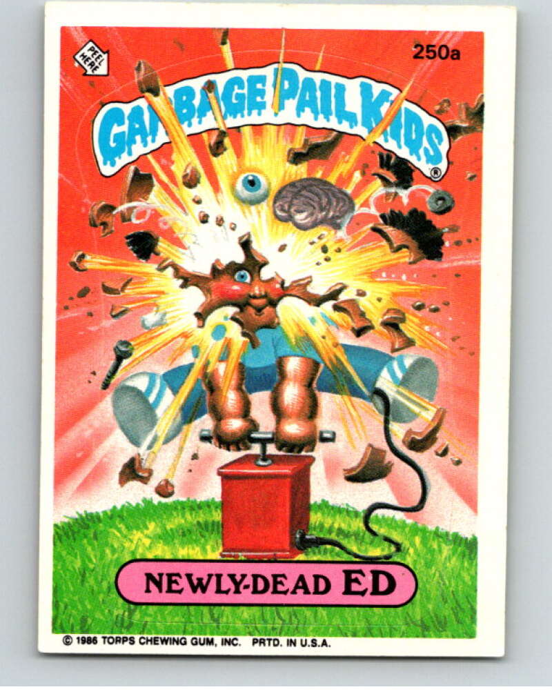 1986 Topps Garbage Pail Kids Series 6 #250A Newly-Dead Ed V73346 Image 1