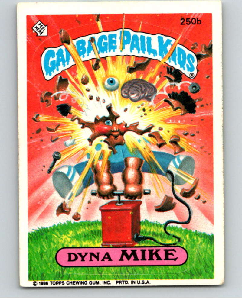 1986 Topps Garbage Pail Kids Series 6 #250B Dyna Mike V73347 Image 1
