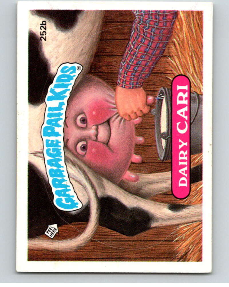 1987 Topps Garbage Pail Kids Series 7 #252B Dairy Cari V73352 Image 1