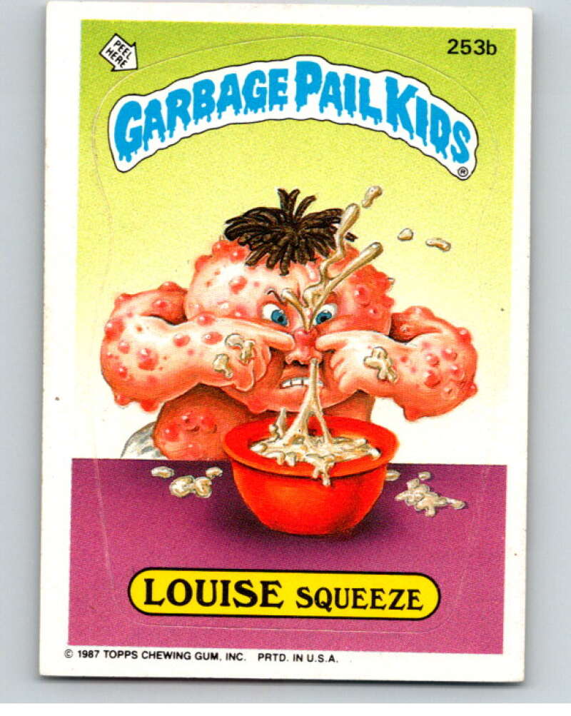 1987 Topps Garbage Pail Kids Series 7 #253B Louise Squeeze V73358 Image 1