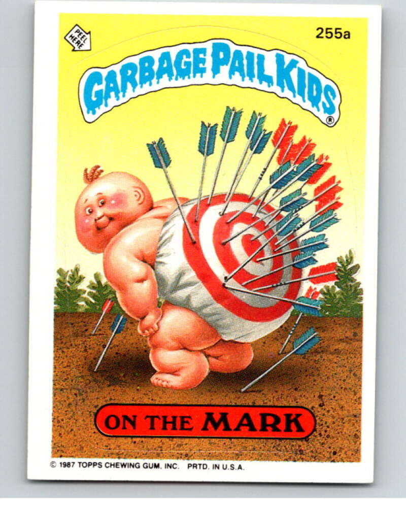 1987 Topps Garbage Pail Kids Series 7 #255A On the Mark V73361 Image 1