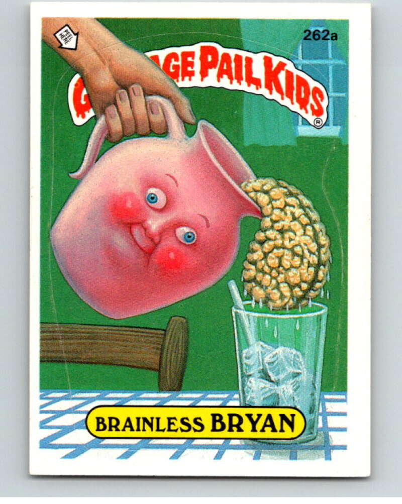 1987 Topps Garbage Pail Kids Series 7 #262A Brainless Bryan V73384 Image 1