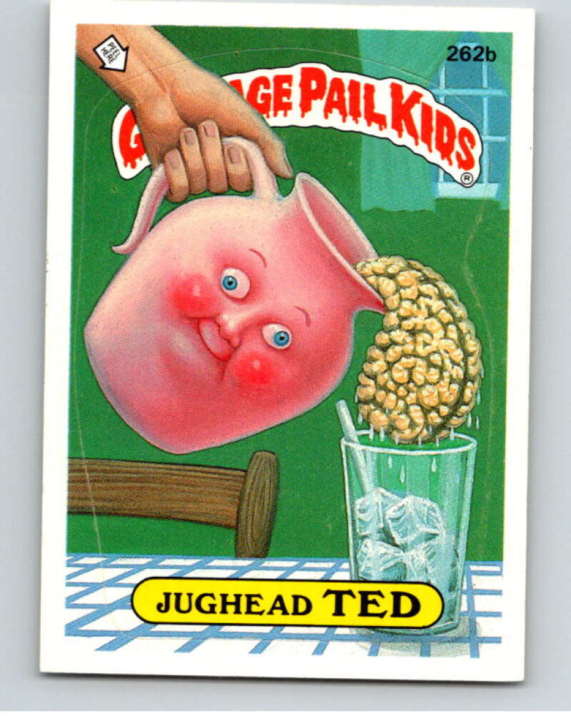 1987 Topps Garbage Pail Kids Series 7 #262B Jughead Ted V73385 Image 1
