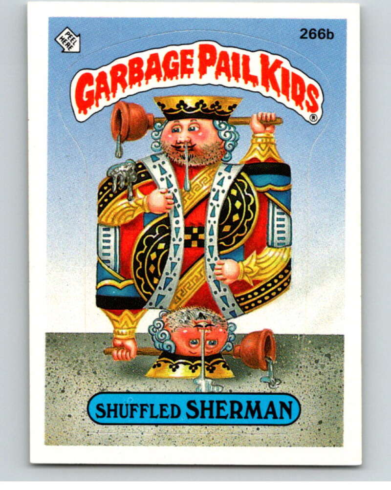 1987 Topps Garbage Pail Kids Series 7 #266B Shuffled Sherman V73398 Image 1