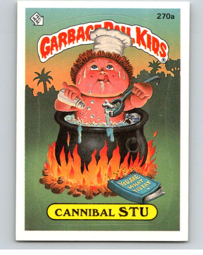 1987 Topps Garbage Pail Kids Series 7 #270A Cannibal Stu V73409 Image 1
