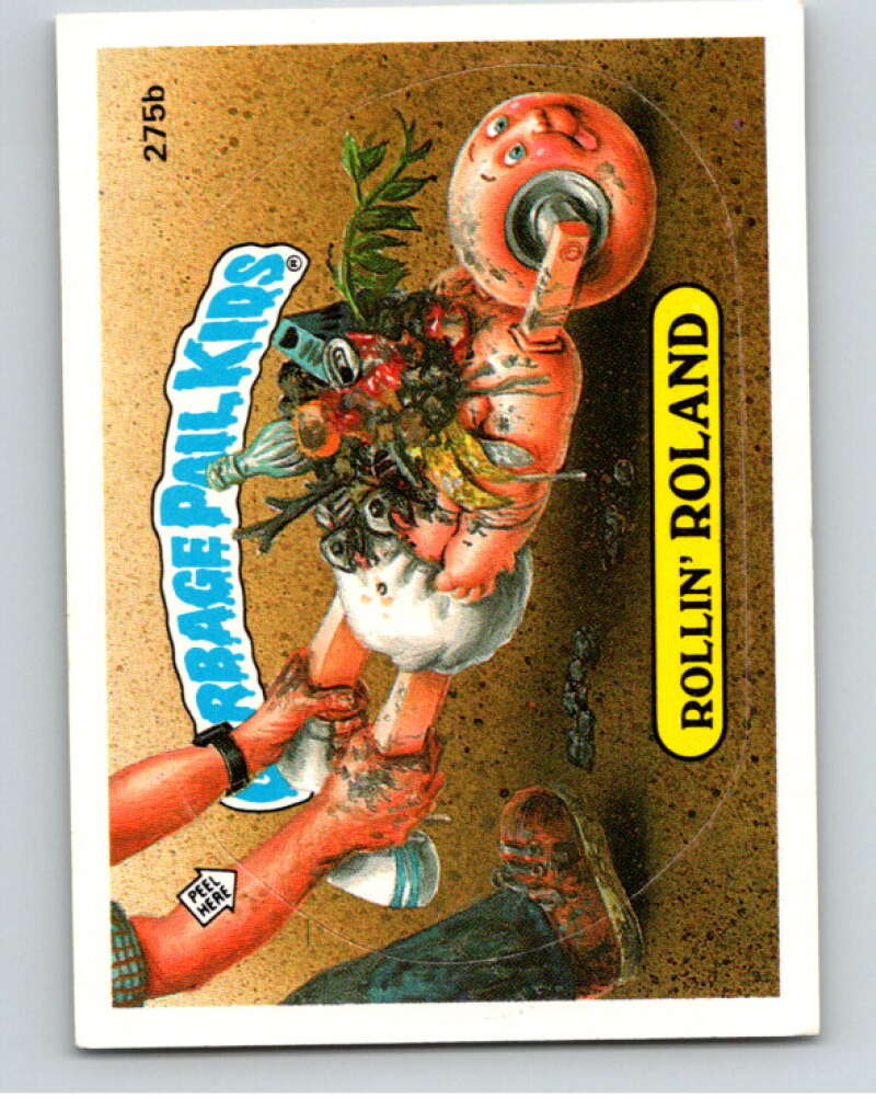 1987 Topps Garbage Pail Kids Series 7 #275B Rollin' Roland V73426 Image 1