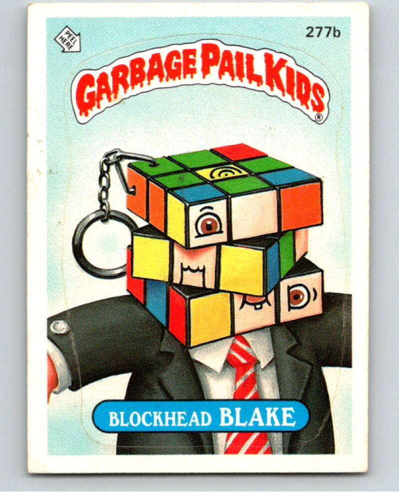 1987 Topps Garbage Pail Kids Series 7 #277B Blockhead Blake V73432 Image 1