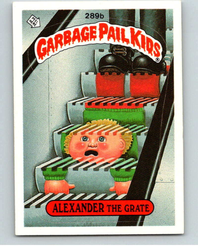 1987 Topps Garbage Pail Kids Series 7 #289B Alexander the Grate V73467 Image 1