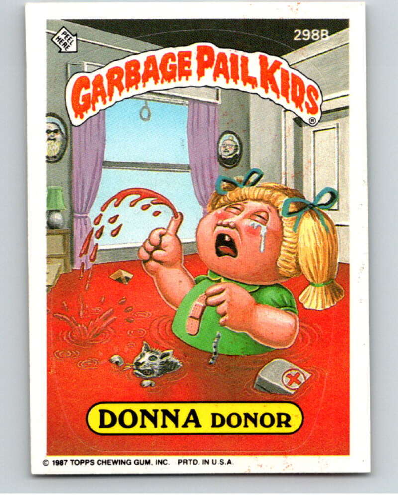 1987 Topps Garbage Pail Kids Series 8 #298B Donna Donor V73488 Image 1