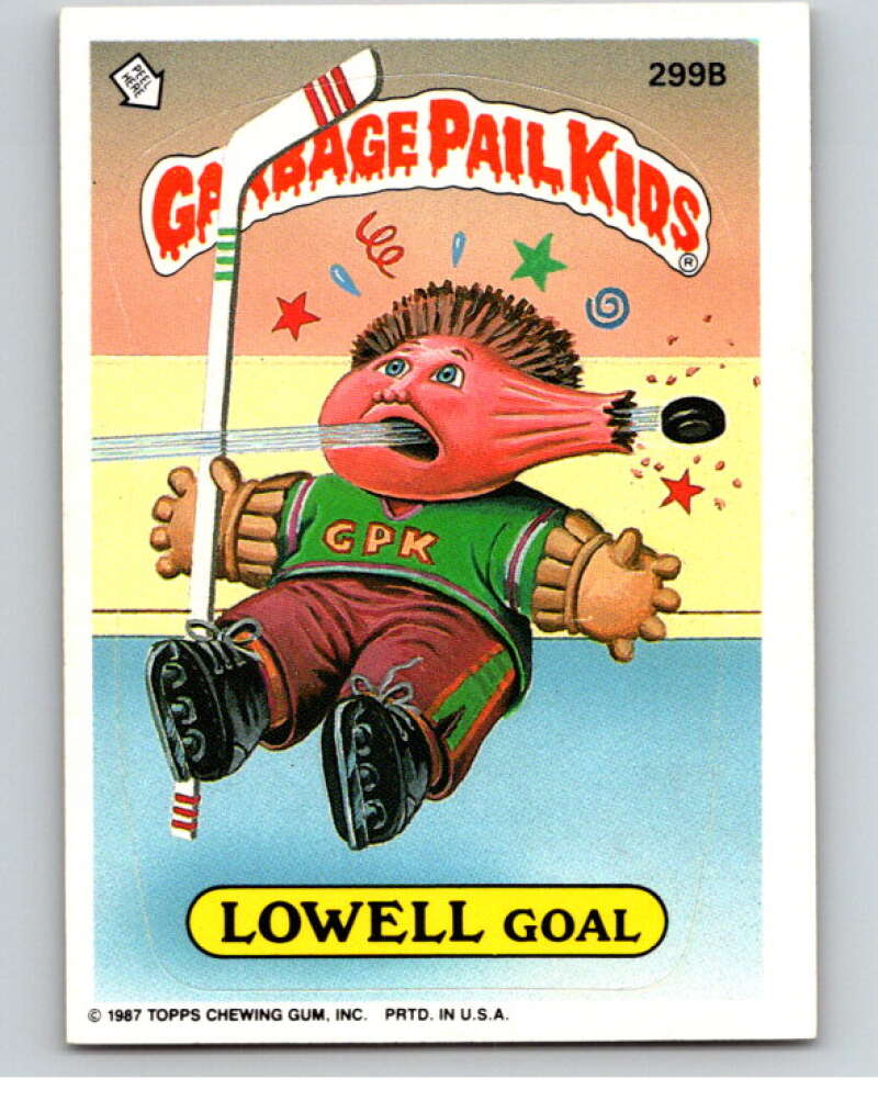 1987 Topps Garbage Pail Kids Series 8 #299B Lowell Goal V73491 Image 1