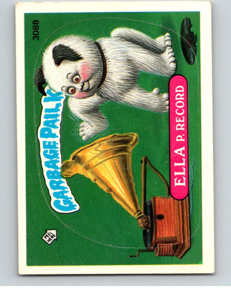 1987 Topps Garbage Pail Kids Series 8 #308B Ella P. Record V73516 Image 1