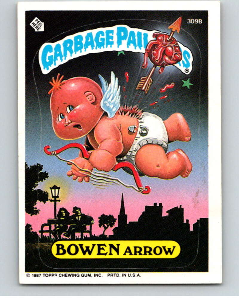 1987 Topps Garbage Pail Kids Series 8 #309B Bowen Arrow V73519 Image 1