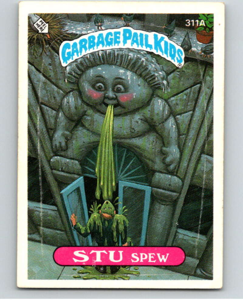 1987 Topps Garbage Pail Kids Series 8 #311A Stu Spew V73523 Image 1