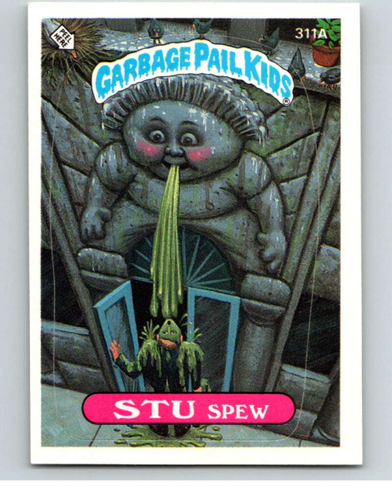 1987 Topps Garbage Pail Kids Series 8 #311A Stu Spew V73524 Image 1