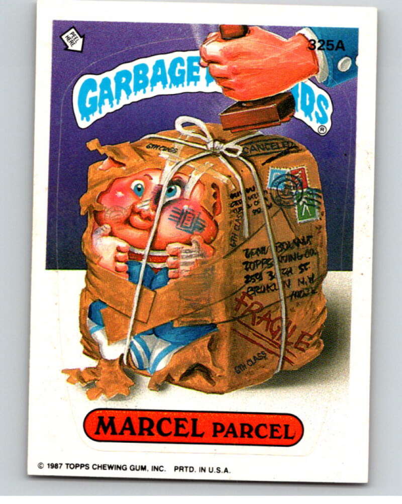 1987 Topps Garbage Pail Kids Series 8 #325A Marcel Parcel V73559 Image 1