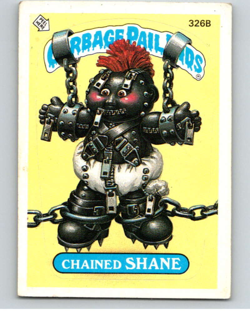 1987 Topps Garbage Pail Kids Series 8 #326B Chained Shane V73563