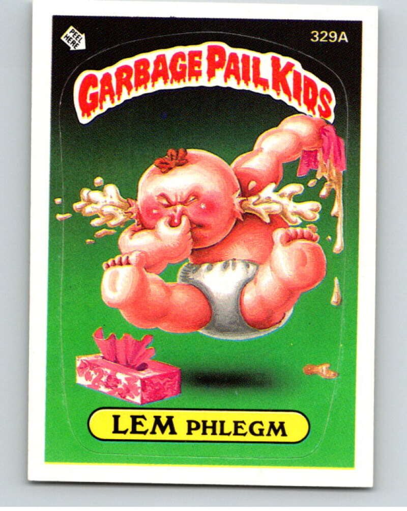 1987 Topps Garbage Pail Kids Series 8 #329A Lem Phlegm V73571 Image 1