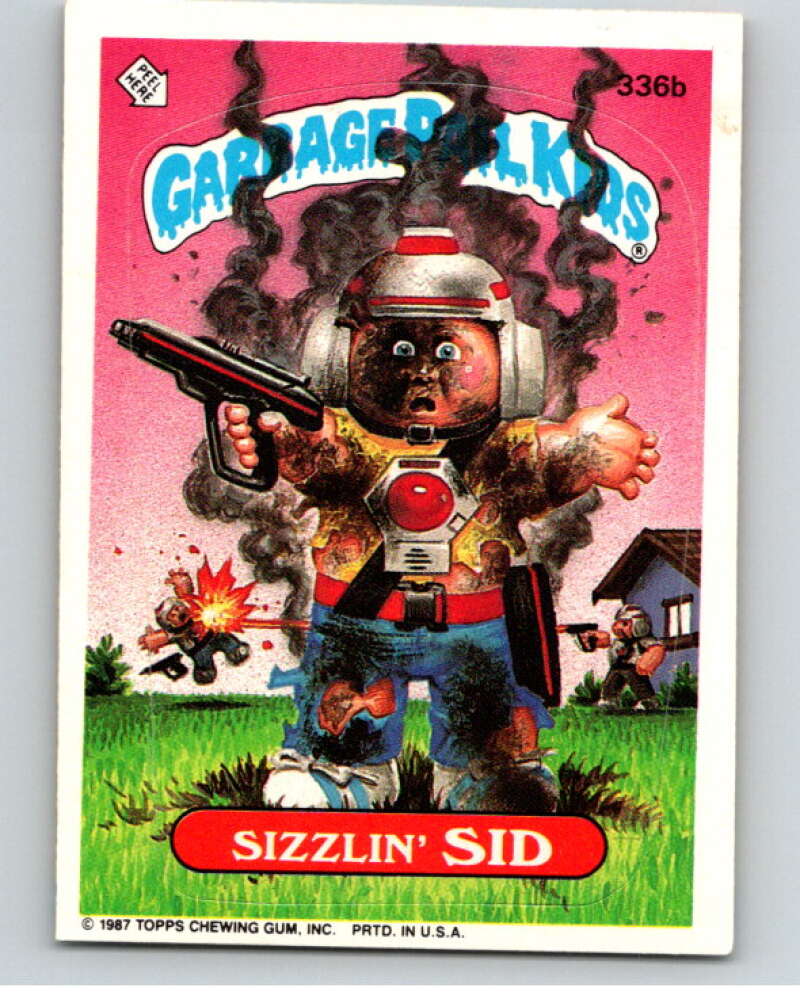 1987 Topps Garbage Pail Kids Series 9 #336B Sizzlin' Sid V73589 Image 1