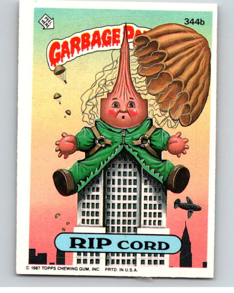 1987 Topps Garbage Pail Kids Series 9 #344B Rip Cord V73613 Image 1
