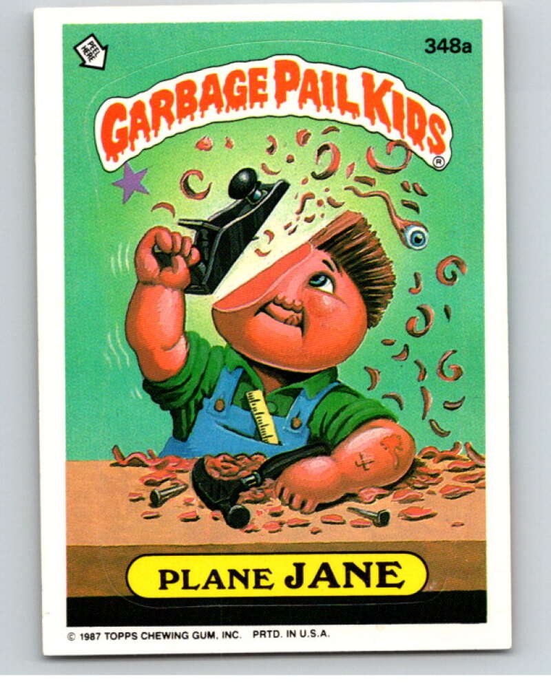 1987 Topps Garbage Pail Kids Series 9 #348A Plane Jane V73621 Image 1